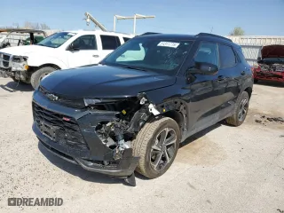 2023 Chevrolet TrailBlazer RS with VIN KL79MUSL9PB206777, listed as a Copart auction lot 51311775 with 21,852 mi miles and Salvage Title. Bid and sale history available at carsss.com. Image 1.