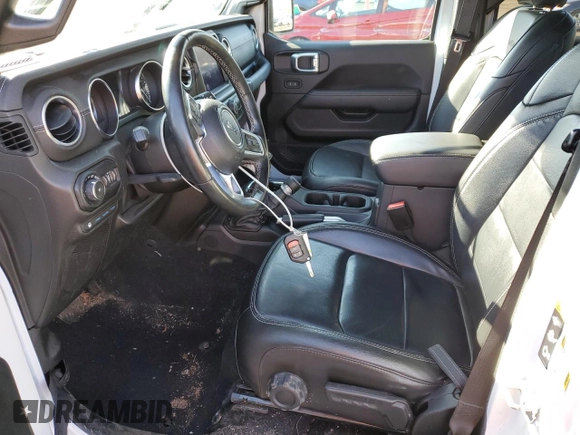2021 Jeep Wrangler Unlimited Sahara with VIN 1C4JJXP64MW762819, listed as a Copart auction lot 49796845 with 76,543 mi miles and Salvage Title. Bid and sale history available at DreamBid. Image 7.