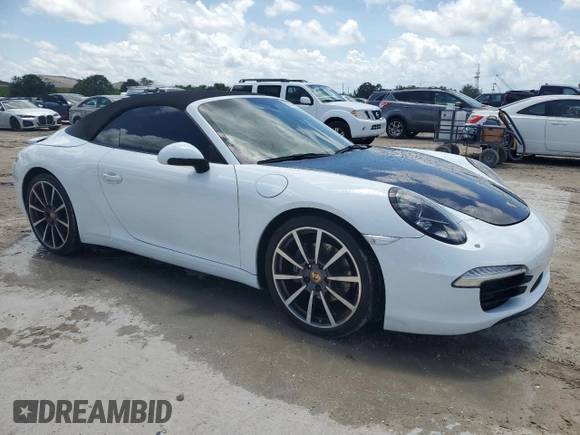 2014 Porsche 911 Carrera with VIN WP0CA2A9XES140829, listed as a Copart auction lot 55760625 with 38,013 mi miles and Salvage Title. Bid and sale history available at DreamBid. Image 4.