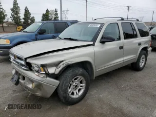 2002 Dodge Durango with VIN 1B4HR48N82F100912, listed as a Copart auction lot 58509495 with 195,039 mi miles and Salvage title. Bid and sale history available at DreamBid. Image 1.