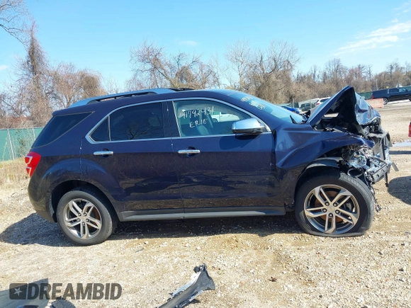 2017 Chevrolet Equinox Premier with VIN 2GNALDEK7H1579749, listed as a IAAI auction lot 41792431 with 96,024 mi miles. Bid and sale history available at carsss.com. Image 14.