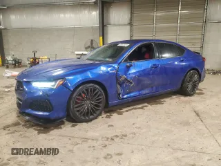 2021 Acura TLX Type S with VIN 19UUB7F0XMA000990, listed as a Copart auction lot 86567024 with 23,901 mi miles and Salvage Title. Bid and sale history available at carsss.com. Image 1.