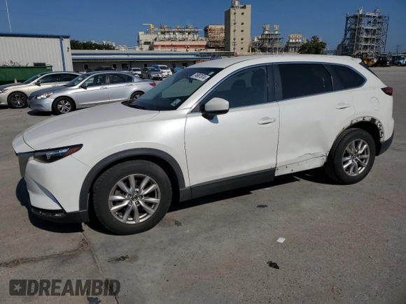2016 Mazda CX-9 Sport with VIN JM3TCABY8G0105397, listed as a Copart auction lot 74907874 with 82,169 mi miles and Salvage Title. Bid and sale history available at carsss.com. Image 1.