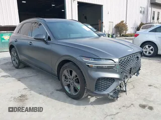 2022 Genesis GV70 Sport with VIN KMUMCDTC6NU028274, listed as a IAAI auction lot 41613720 with 46,522 mi miles and . Bid and sale history available at DreamBid. Image 1.