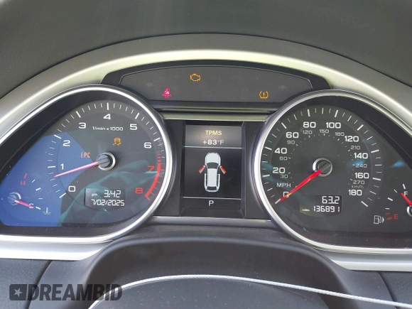 2013 Audi Q7 Premium Plus with VIN WA1LGAFE5DD004376, listed as a IAAI auction lot 42663510 with 136,891 mi miles and . Bid and sale history available at DreamBid. Image 7.