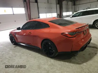 2021 BMW M4 with VIN WBS53AZ09MCG52217, listed as a Copart auction lot 42473044 with 49,235 mi miles. Bid and sale history available at carsss.com. Image 2.