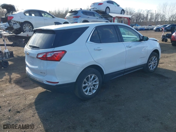 2020 Chevrolet Equinox LT with VIN 2GNAXTEV6L6171974, listed as a IAAI auction lot 41292305 with 72,302 mi miles. Bid and sale history available at carsss.com. Image 4.