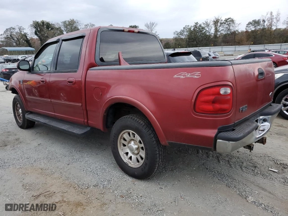 2001 Ford F-150 SuperCrew XLT with VIN 1FTRW08W51KE92951, listed as a Copart auction lot 78871504 with 0 mi miles and Salvage Title. Bid and sale history available at carsss.com. Image 2.