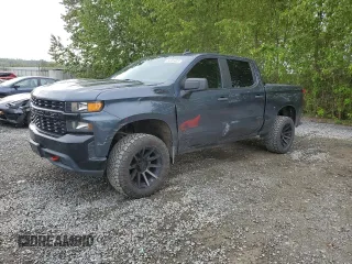 2021 Chevrolet Silverado 1500 Custom Trail Boss with VIN 1GCPYCEF7MZ283388, listed as a Copart auction lot 54305835 with 40,756 mi miles and Salvage Title. Bid and sale history available at DreamBid. Image 1.