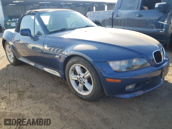 2000 BMW Z3 2.5 z VIN WBACH9342YLM92711, wystawiony jako Copart lot #76013184 z przebiegiem 119 568 mil mil oraz Czysty tytuł • Clean title. Historia ofert i sprzedaży dostępna na DreamBid. Obrazek 4.