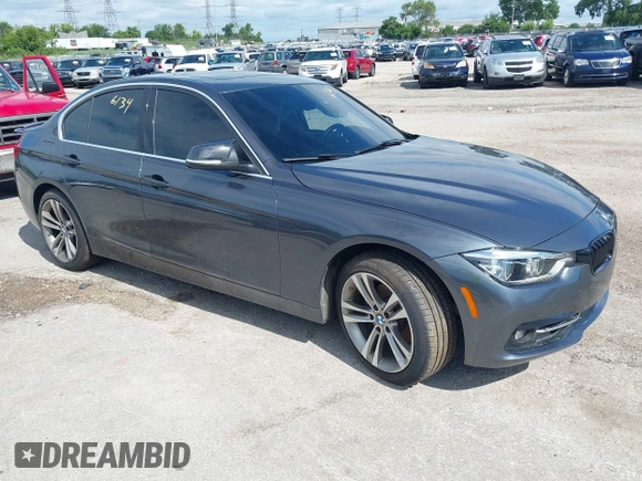 2018 BMW 3 Series 330i xDrive with VIN WBA8D9G52JNU73073, listed as a IAAI auction lot 42616134 with 93,048 mi miles and . Bid and sale history available at DreamBid. Image 1.