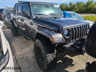 2021 Jeep Gladiator Texas Trail with VIN 1C6JJTAM6ML508229, listed as a Copart auction lot 74991134 with 0 mi miles and Non Repairable. Bid and sale history available at carsss.com. Image 4.