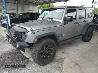 2015 Jeep Wrangler Unlimited Sport with VIN 1C4BJWDG7FL774804, listed as a Copart auction lot 58513035 with 160,322 mi miles and Salvage title. Bid and sale history available at DreamBid. Image 1.