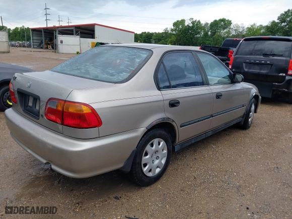 2000 Honda Civic DX with VIN 1HGEJ6620YL001675, listed as a IAAI auction lot 39908648 with 223,579 mi miles. Bid and sale history available at carsss.com. Image 4.