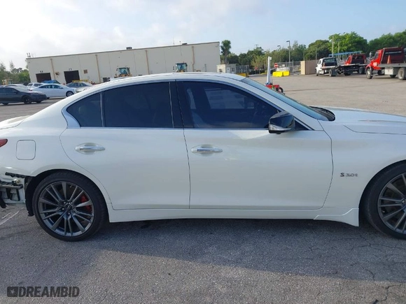 2020 Infiniti Q50 RED SPORT 400 with VIN JN1FV7AP3LM630448, listed as a IAAI auction lot 41732776 with NaN miles. Bid and sale history available at carsss.com. Image 13.