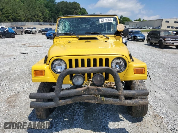 2004 Jeep Wrangler Sport with VIN 1J4FA49S84P753317, listed as a Copart auction lot 55872965 with 185,763 mi miles and Salvage title. Bid and sale history available at DreamBid. Image 5.