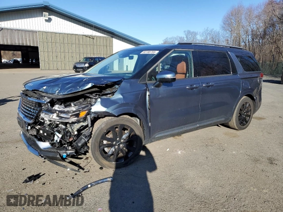2024 Kia Carnival SX Prestige with VIN KNDNE5H32R6324421, listed as a Copart auction lot 50788755 with 22,155 mi miles and Salvage Title. Bid and sale history available at carsss.com. Image 1.
