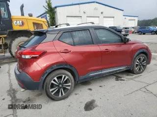 2019 Nissan Kicks SR with VIN 3N1CP5CU8KL482701, listed as a Copart auction lot 51110105 with 93,263 mi miles and Salvage Title. Bid and sale history available at carsss.com. Image 3.
