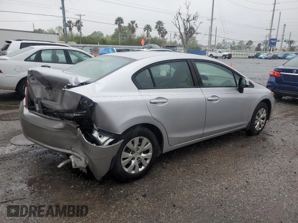 2012 Honda Civic LX с VIN 19XFB2F54CE079865, выставлен на аукционе Copart как лот 48490125 с пробегом 100 924 миль миль и Списание • Salvage title. История ставок и продаж доступна на DreamBid. Изображение 3.