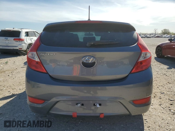 2016 Hyundai Accent Sport with VIN KMHCU5AE2GU249391, listed as a Copart auction lot 48917085 with 124,200 mi miles and Salvage Title. Bid and sale history available at carsss.com. Image 6.