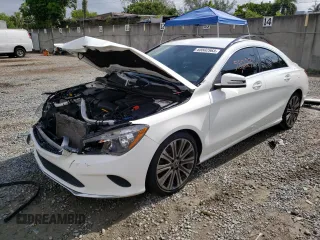 2018 Mercedes-Benz CLA with VIN WDDSJ4EB0JN670679, listed as a Copart auction lot 65502963 with 58,023 mi miles. Bid and sale history available at carsss.com. Image 1.