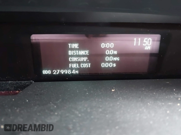 2013 Toyota Prius One with VIN JTDKN3DU5D1690885, listed as a IAAI auction lot 41897813 with 279,984 mi miles. Bid and sale history available at carsss.com. Image 7.