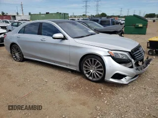 2016 Mercedes-Benz S 550 with VIN WDDUG8CB7GA238236, listed as a Copart auction lot 66587394 with 98,325 mi miles and Salvage Title. Bid and sale history available at carsss.com. Image 4.
