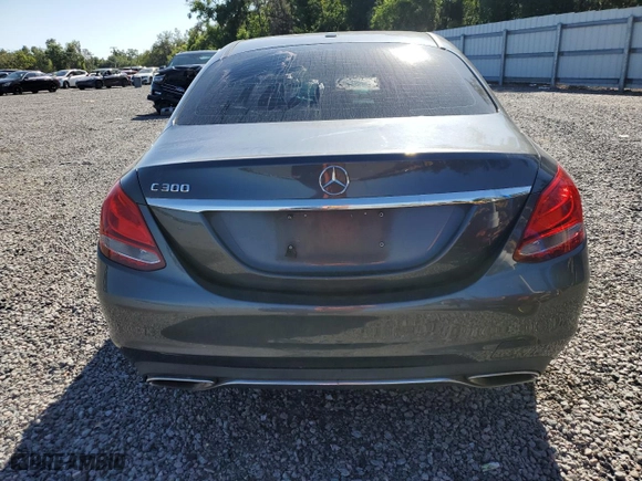 2015 Mercedes-Benz C-Class C 300 with VIN 55SWF4JB4FU087278, listed as a Copart auction lot 53405915 with 179,629 mi miles and Clean Title. Bid and sale history available at carsss.com. Image 6.