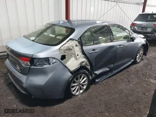 2020 Toyota Corolla LE with VIN JTDHPRAE2LJ092143, listed as a IAAI auction lot 42011827 with 49,388 mi miles. Bid and sale history available at carsss.com. Image 4.