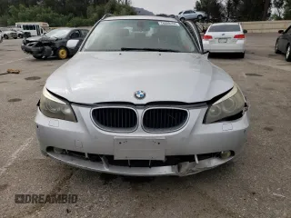 2006 BMW 5 Series 530xi with VIN WBANN73506CN00980, listed as a Copart auction lot 76089104 with 62,515 mi miles and Salvage Title. Bid and sale history available at DreamBid. Image 5.