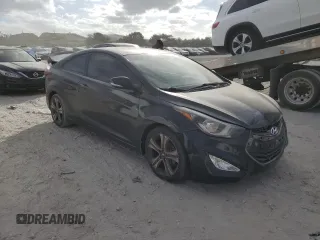 2014 Hyundai Elantra Coupe with VIN KMHDH6AH0EU026496, listed as a Copart auction lot 84742554 with 112,670 mi miles and Clean Title. Bid and sale history available at carsss.com. Image 4.