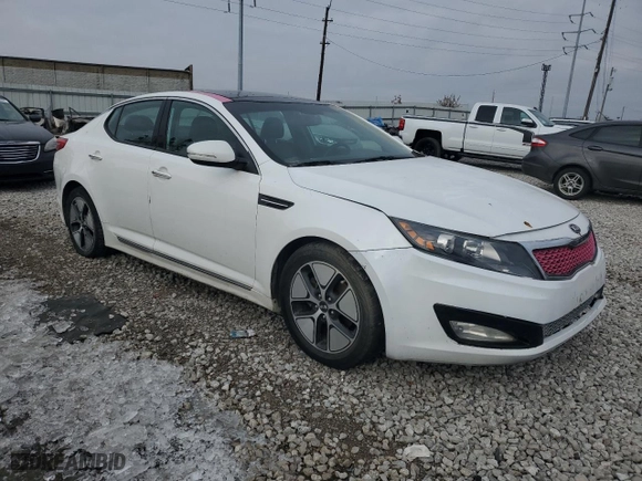 2012 Kia Optima Hybrid with VIN KNAGM4AD1C5015140, listed as a Copart auction lot 83005014 with 0 mi miles and Clean Title. Bid and sale history available at carsss.com. Image 4.