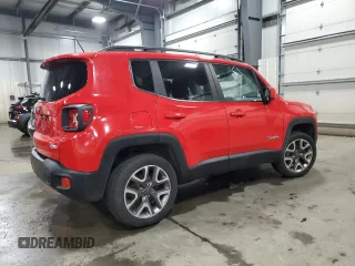 2017 Jeep Renegade Latitude z VIN ZACCJBBB4HPF16226, wystawiony jako Copart lot #50770685 z przebiegiem 116 805 mil mil oraz Szkody całkowita. Historia ofert i sprzedaży dostępna na DreamBid. Obrazek 3.