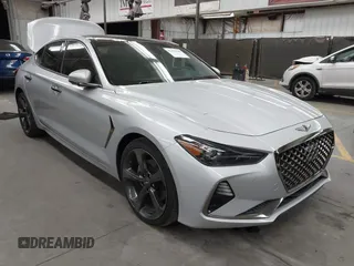 2019 Genesis G70 Advanced z VIN KMTG44LA2KU025977, wystawiony jako IAAI lot #42432585 z przebiegiem 25 227 mil mil oraz . Historia ofert i sprzedaży dostępna na DreamBid. Obrazek 1.