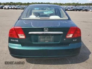 2001 Honda Civic EX with VIN 2HGES26791H512659, listed as a Copart auction lot 70760244 with 0 mi miles and Salvage Title. Bid and sale history available at carsss.com. Image 6.