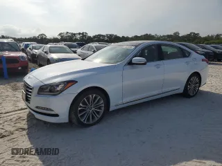 2017 Genesis G80 3.8L with VIN KMHGN4JE4HU205824, listed as a Copart auction lot 74535684 with Not provided miles and Salvage title. Bid and sale history available at DreamBid. Image 1.