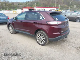 2017 Ford Edge Titanium with VIN 2FMPK4K81HBB51275, listed as a IAAI auction lot 42072543 with 90,912 mi miles. Bid and sale history available at carsss.com. Image 3.