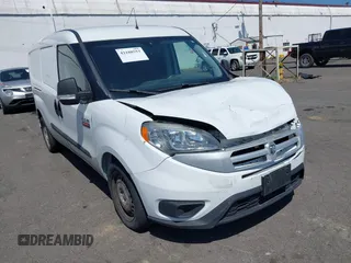 2017 Ram ProMaster City Cargo Tradesman with VIN ZFBERFAB0H6H29418, listed as a IAAI auction lot 42180553 with 138,198 mi miles. Bid and sale history available at carsss.com. Image 1.
