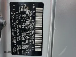 2013 Hyundai Tucson GLS with VIN KM8JU3AC1DU709937, listed as a Copart auction lot 52716295 with 181,711 mi miles and Salvage Title. Bid and sale history available at carsss.com. Image 13.