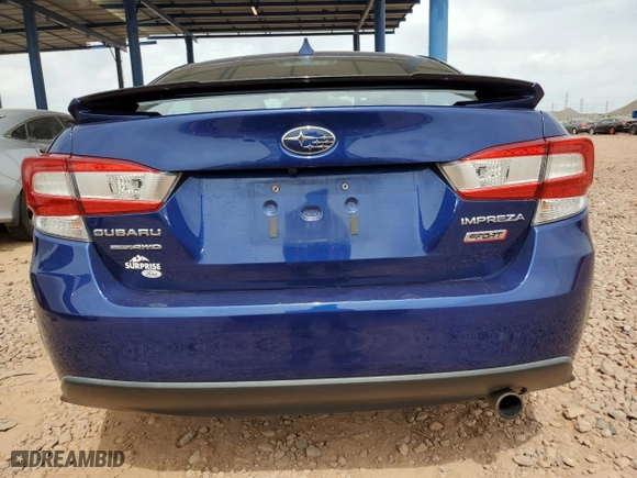 2017 Subaru Impreza Sport with VIN 4S3GKAK68H3616961, listed as a Copart auction lot 50838185 with 54,624 mi miles and Salvage Title. Bid and sale history available at carsss.com. Image 6.