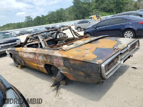1964 Ford Thunderbird with VIN 4Y85Z179385, listed as a Copart auction lot 68340744 with Not Provided miles and Salvage Title. Bid and sale history available at DreamBid. Image 2.