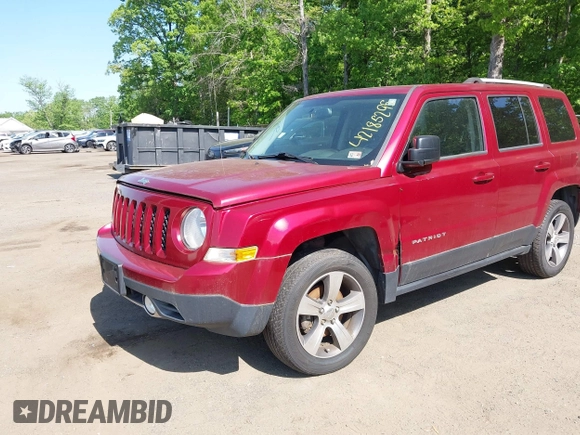 2017 Jeep Patriot High Altitude with VIN 1C4NJRFB2HD179288, listed as a IAAI auction lot 42185295 with 185,854 mi miles. Bid and sale history available at carsss.com. Image 2.