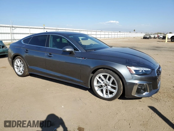 2023 Audi A5 Sportback S line Premium Plus with VIN WAUFACF55PA038546, listed as a Copart auction lot 72981523 with 7,169 mi miles. Bid and sale history available at carsss.com. Image 4.