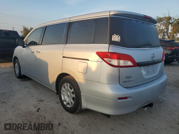 2015 Nissan Quest S with VIN JN8AE2KP4F9123711, listed as a Copart auction lot 73862824 with 0 mi miles and Salvage Title. Bid and sale history available at carsss.com. Image 2.
