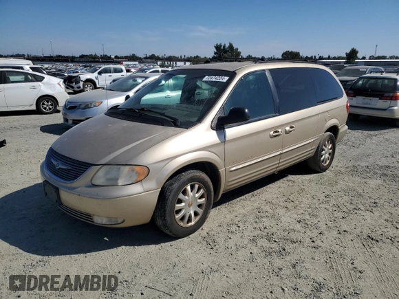 2001 Chrysler Town & Country LXi with VIN 2C8GT54L31R100381, listed as a Copart auction lot 72474224 with 246,308 mi miles and Salvage Title. Bid and sale history available at DreamBid. Image 1.