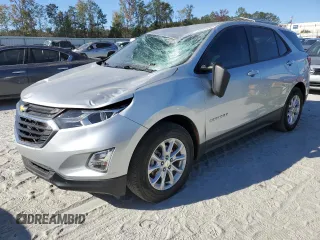 2021 Chevrolet Equinox LS with VIN 3GNAX5EV7MS141509, listed as a Copart auction lot 75100594 with 52,625 mi miles and Salvage title. Bid and sale history available at DreamBid. Image 1.