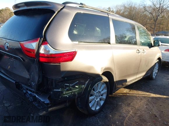 2015 Toyota Sienna Ltd with VIN 5TDDK3DC2FS105016, listed as a IAAI auction lot 41288447 with 94,585 mi miles. Bid and sale history available at carsss.com. Image 4.