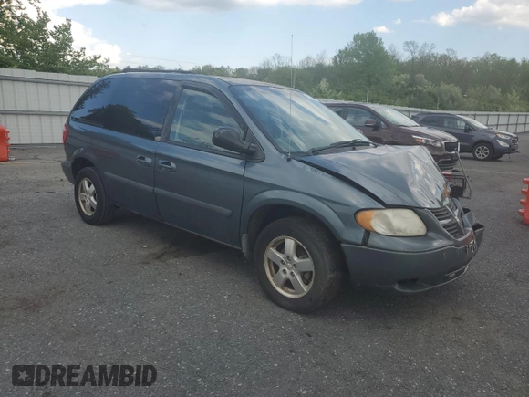 2006 Dodge Caravan SXT with VIN 1D4GP45R86B631958, listed as a Copart auction lot 55338725 with Not provided miles and Salvage title. Bid and sale history available at DreamBid. Image 4.
