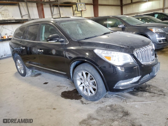2017 Buick Enclave Leather with VIN 5GAKVBKDXHJ220906, listed as a Copart auction lot 88503855 with 99,500 mi miles and Salvage Title. Bid and sale history available at carsss.com. Image 4.