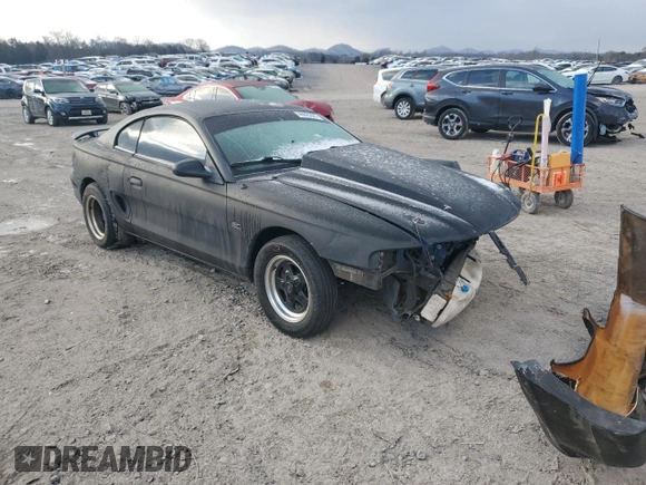1995 Ford Mustang GT with VIN 1FALP42T2SF181843, listed as a Copart auction lot 46025335 with 65,235 mi miles and Salvage title. Bid and sale history available at DreamBid. Image 4.